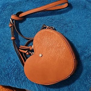 NWOT Lauren Conrad Heart Shape Crossbody Handbag